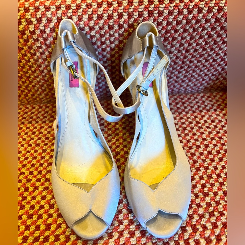 Silver High heels Sandals